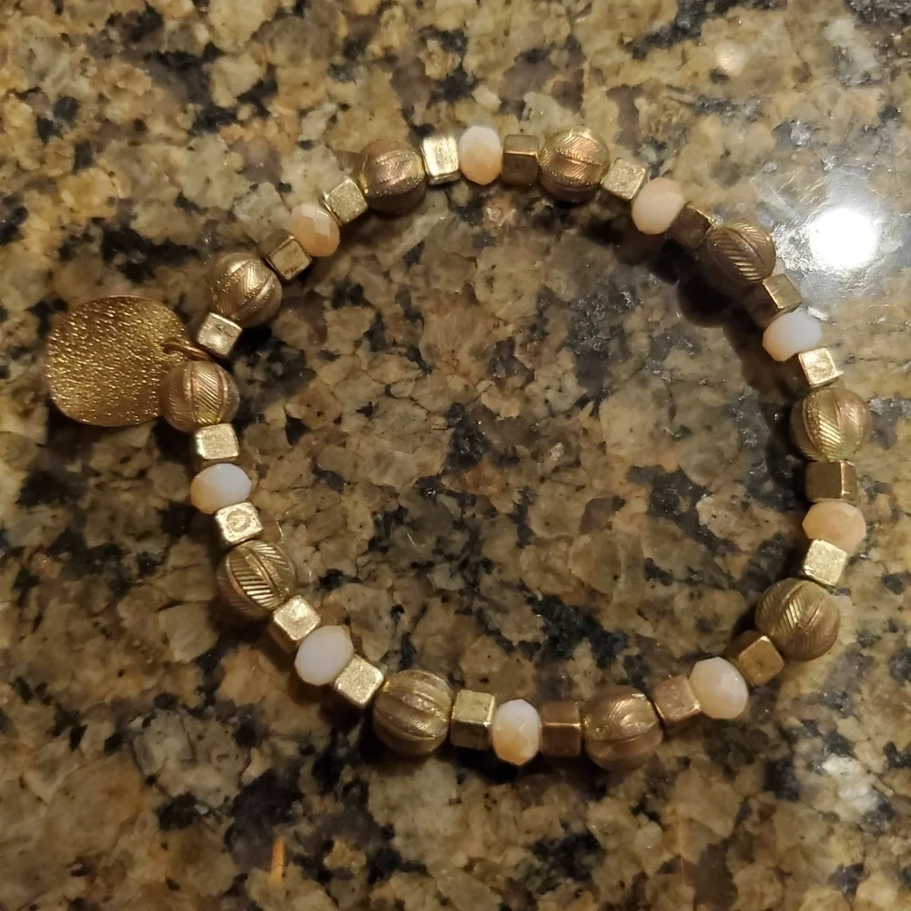 Brown and copper bracelet